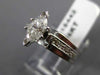ESTATE .73CT MARQUISE CUT DIAMOND 14KT WHITE GOLD CLASSIC ENGAGEMENT RING #15442