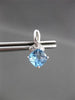 ESTATE LARGE 2.03CT DIAMOND & BLUE TOPAZ 14KT WHITE GOLD LUCIDA HANGING EARRINGS