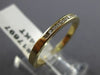 ESTATE .22CT DIAMOND 14KT YELLOW GOLD 3D CHANNEL ANNIVERSARY BAND RING #17697