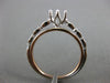 ESTATE .08CT DIAMOND 14K WHITE & ROSE GOLD 3D 6 PRONG SEMI MOUNT ENGAGEMENT RING