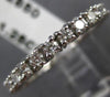 ESTATE 1.25CT ROUND CUT DIAMOND 14KT WHITE GOLD ETERNITY ANNIVERSARY RING #18586