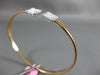 ESTATE 1.62CT DIAMOND 18KT WHITE & ROSE GOLD 3D CLUSTER FLEX FUN BANGLE BRACELET