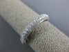 ESTATE 1.78CT DIAMOND 18KT WHITE GOLD 3D CLASSIC 3 ROW ETERNITY ANNIVERSARY RING