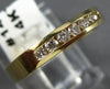 ESTATE .28CT DIAMOND 14K YELLOW GOLD 7 STONE CHANNEL ANNIVERSARY RING 3mm #14599