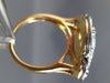 LARGE 2.06CT WHITE & CHOCOLATE FANCY DIAMOND 18KT WHITE & ROSE GOLD FLOWER RING