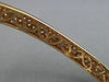 ESTATE WIDE 2.32CT DIAMOND 18KT ROSE GOLD CLASSIC MULTI ROW PAVE BANGLE BRACELET