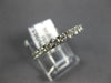 ESTATE .86CT DIAMOND 14KT WHITE GOLD 3D ROUND SEMI ETERNITY ANNIVERSARY RING