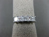 ESTATE 1.04CT PRINCESS DIAMOND 14KT WHITE GOLD FIVE STONE ANNIVERSARY RING #1625