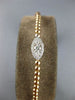 .28CT DIAMOND 18K WHITE & ROSE GOLD 3D MARQUISE CLUSTER FLEXIBLE BANGLE BRACELET