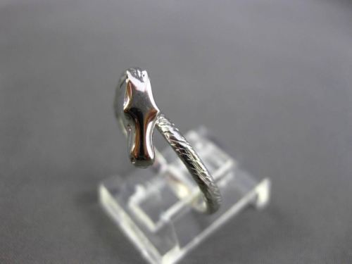 ANTIQUE PLATINUM HANDCRAFTED 3D HORSE FUN RING 7.5mm WIDE ONE OF A KIND! #2981