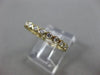 ESTATE .46CT DIAMOND 14KT YELLOW GOLD 3D BEZEL ETERNITY WEDDING ANNIVERSARY RING