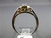 ESTATE 1.30CT WHITE & YELLOW DIAMOND 14KT 2 TONE GOLD 3D OCTAGON ENGAGEMENT RING