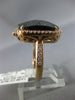 EXTRA LARGE 15.52CT WHITE & BLACK DIAMOND 14KT ROSE GOLD 3D SQUARE RING PENDANT