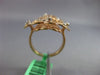 ESTATE MASSIVE .20CT DIAMOND 18KT WHITE & ROSE GOLD 3D OPEN FILIGREE ETOILE RING
