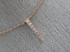 ESTATE .15CT ROUND DIAMOND 14KT ROSE GOLD 3D BY THE YARD SPIKY FLOATING PENDANT