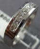 ESTATE .53CT DIAMOND 14KT WHITE GOLD 7 STONE CHANNEL ANNIVERSARY RING #15865