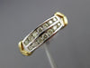 ESTATE .50CT DIAMOND 14KT TWO TONE GOLD TWO ROW V SHAPE WEDDING ANNIVERSARY RING