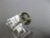 ESTATE 1.97CT DIAMOND & AAA ALEXANDRITE 18K WHITE GOLD OVAL HALO ENGAGEMENT RING