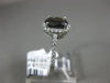 ESTATE 1.99CT DIAMOND & AAA ALEXANDRITE 14K WHITE GOLD OVAL HALO ENGAGEMENT RING