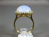LARGE 7.95CT DIAMOND & AAA OPAL 14KT YELLOW GOLD 3D OVAL HALO ANNIVERSARY RING