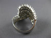 ESTATE EXTRA LARGE 3.24CT DIAMOND 18KT WHITE GOLD 3D LOVE KNOT ANNIVERSARY RING