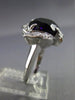 ESTATE LARGE 3.35CT DIAMOND & AMETHYST 18K WHITE GOLD 3D OVAL FLOWER RING #25402