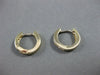 ESTATE .25CT DIAMOND 14KT YELLOW GOLD CHANNEL HUGGIE EARRINGS BEAUTIFUL!! #9978