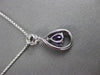 ESTATE LARGE .48CT DIAMOND & AAA AMETHYST 14KT WHITE GOLD HALO FILIGREE PENDANT