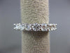 ESTATE 1.40CT DIAMOND 14K WHITE GOLD 7 STONE SHARE PRONG ANNIVERSARY RING #18618