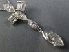 ESTATE 2.01CT DIAMOND 14K WHITE GOLD MULTI SHAPE ANGEL CROSS PENDANT CHAIN #1627