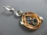 ESTATE LARGE .50CT DIAMOND 14KT WHITE & ROSE GOLD 3D LOVE KNOT HANGING EARRINGS