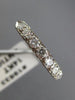ANTIQUE .30CT OLD MINE DIAMOND 14KT WHITE GOLD FILIGREE ANNIVERSARY RING #19533