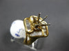 ESTATE LARGE 1CT DIAMOND 14K YELLOW GOLD FLOWER SEMI MOUNT ENGAGEMENT RING