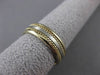 ESTATE 14KT WHITE & YELLOW GOLD HANDCRAFTED ROPE WEDDING BAND RING 6mm #23188