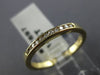 ESTATE .22CT DIAMOND 14KT YELLOW GOLD 3D CHANNEL ANNIVERSARY BAND RING #17697