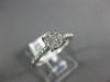 ESTATE .33CT DIAMOND 14K WHITE GOLD ROUND SOLITAIRE CLUSTER HALO ENGAGEMENT RING