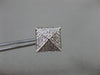 ESTATE LARGE .30CT DIAMOND 14KT WHITE GOLD CLASSIC SQUARE PYRAMID STUD EARRINGS