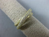 ESTATE WIDE .75CT DIAMOND 14KT 2 TONE GOLD 3D MULTI ROW CRISS CROSS X LOVE RING