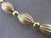 ESTATE 14KT YELLOW GOLD 3D HANDCRAFTED BEADED MILGRAIN CLASSIC NECKLACE #26369