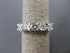 ESTATE 1.22CT DIAMOND 14KT WHITE GOLD 3D CLASSIC 5 STONE ANNIVERSARY RING #15212