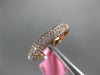 ESTATE .80CT PINK DIAMOND 18KT ROSE GOLD PAVE CLASSIC ETERNITY ANNIVERSARY RING
