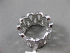 ESTATE MASSIVE 2.54CT DIAMOND 18KT WHITE GOLD 3D HANDCRAFTED WAVE ETERNITY RING
