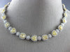 ESTATE GIA 25.1CT WHITE & FANCY YELLOW DIAMOND 18KT TWO TONE GOLD LOVE NECKLACE