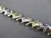 ESTATE LONG 14KT WHITE & YELLOW GOLD MATTE & SHINY LUCKY FISH BRACELET #24001