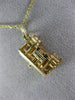 ANTIQUE 14KT YELLOW GOLD 3D CLASSIC SAN FRANCISCO TROLLEY CAR PENDANT #26312