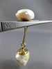 ANTIQUE LARGE PEARL 14K YELLOW GOLD 3D CLASSIC BAROQUE DOUBLE SIDED CUFFLINKS