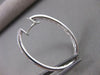 ESTATE LARGE .72CT DIAMOND HOOP EARRINGS 14K WHITE GOLD SIMPLY BEAUTIFUL !!!!!!!