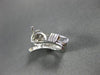 ESTATE .36CT DIAMOND 18KT WHITE GOLD FLOWER CLUSTER HUGGIE POST EARRINGS #21306