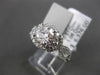 ESTATE WIDE 1.57CT DIAMOND 18KT WHITE GOLD 3D HALO INFINITY ENGAGEMENT RING