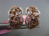 ESTATE LARGE 4.90CT DIAMOND 18KT WHITE & ROSE GOLD MULTI SHAPE CLIP ON EARRINGS